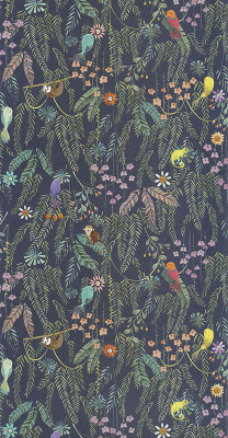 Tropical forest - fondo negro