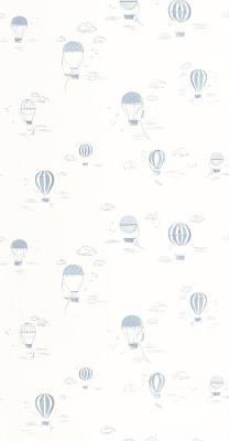 Balloons in the clouds - azul suave