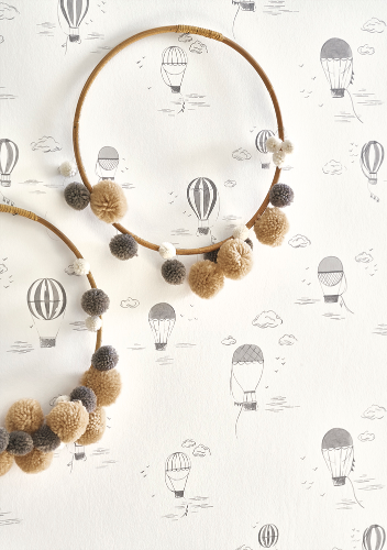 Balloons in the clouds - carboncillo